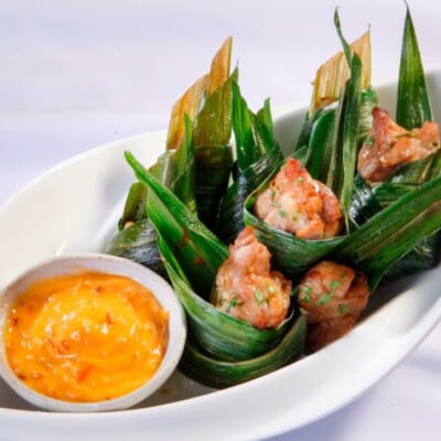 Gà Nướng Lá Thơm